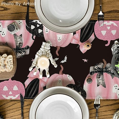 Artoid Mode 210 GSM Halloween Table Runner Home Party Decor 13x72 Inch - Image 3