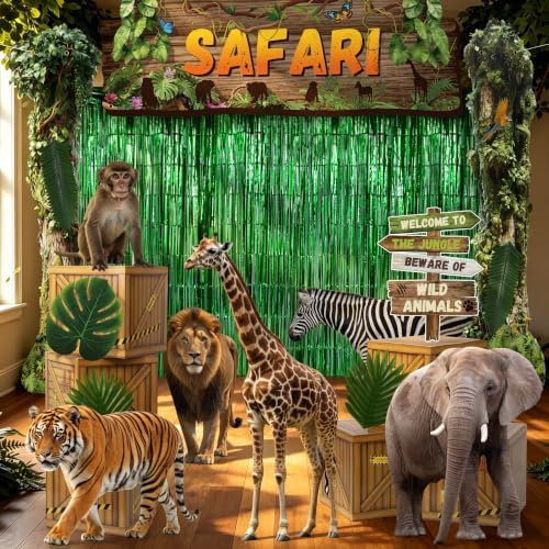 Fovths Jungle Safari Party Decorations Set 25 Pcs Jungle Theme Favor by Fovths