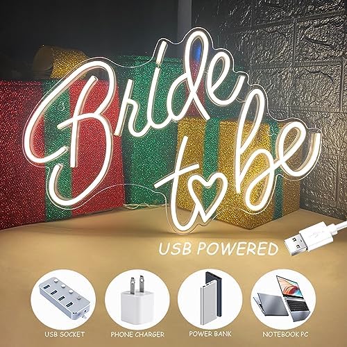 Bride To Be Neon Sign Warm White Led Neon Light Signs for Wall Decor - Image 6