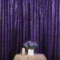 Poise3EHome Purple Sequin Backdrop, 10Ft x 10Ft Glitter Photography Background Curtains for Halloween Party Wedding Birthday Christmas Thanksgiving Decoration by Poise3EHome