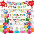 Vlipoeasn Colorful We Appreciate You Banner Decorations by Vlipoeasn