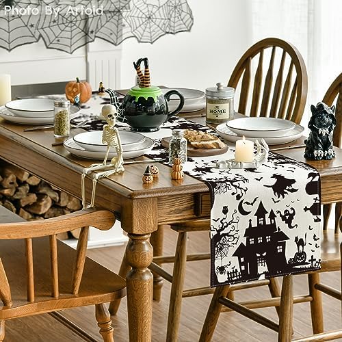 Artoid Mode 210 GSM Halloween Table Runner Home Party Decor 13x36 Inch - Image 4
