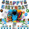 Birthday Decorations for Boys, Hip Hop Graffiti Street Theme Party Supplies with Happy Birthday Banner, Cake & Cupcake Toppers, Balloons, 59" x 39" Backdrop, Ideal for Teens Kids Photo Booth Props by RYNALO
