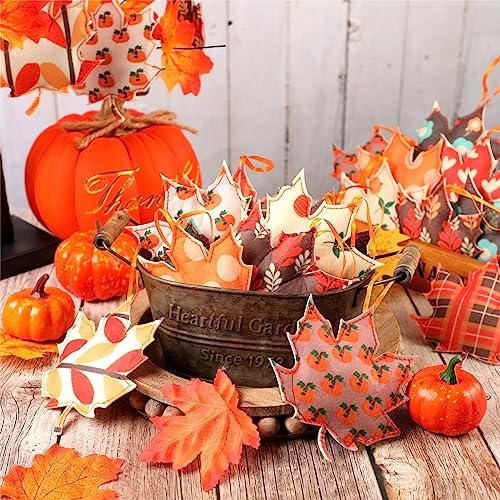 Tudomro 27 Pcs Felt Fall Tree Ornament Decoration, Cute Style - Image 5