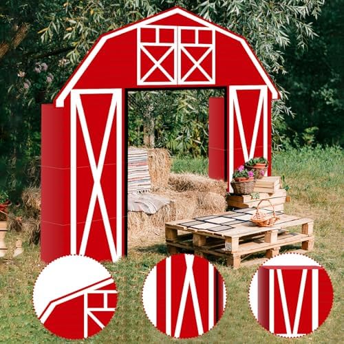 Bucherry 7 Pcs Farm Birthday Party Decor Farm Animal Backdrop - Image 4