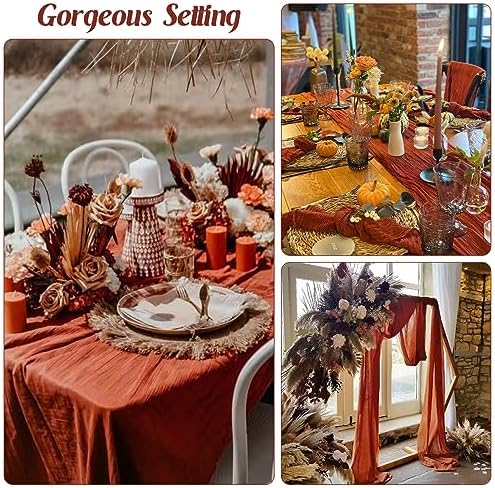 10FT Cheesecloth Table Runner Boho Party Home Decorations - Image 6