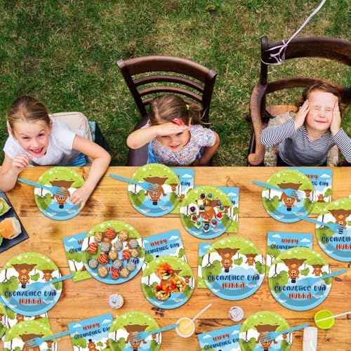 96 Pcs Groundhog Day Plates and Napkins Party Supplies Cute Animals Happy Groundhog Day Decor Tableware for 24 Guests Peeking Out Hole Weather Forecast Spring February 2nd Birthday Party Decorations - Image 6