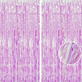 BRAVESHINE Iridescent Purple Foil Curtain | Holographic Fringe Backdrop by BRAVESHINE