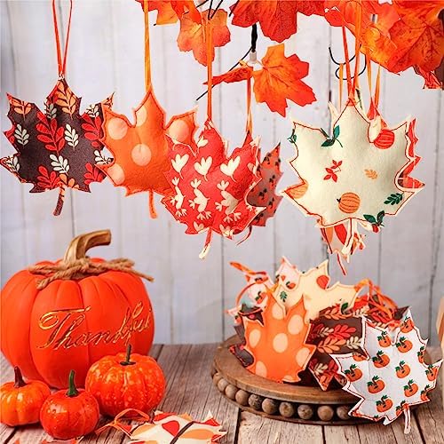 Tudomro 27 Pcs Felt Fall Tree Ornament Decoration, Cute Style - Image 2