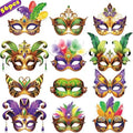 56PCS Mardi Gras Masks Bulk Set: Party Decorations Carnival Favors(Paper) by 80UncleKimby