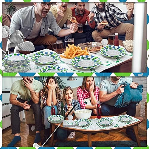 180Pcs Golf Party Supplies Paper Plates and Napkins Serve 60 - Image 4