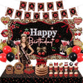Cheetah Print Birthday Decorations - 138 Pcs Cherry Leopard Decor by Hokinaa