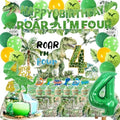 Dinosaur 4th Birthday Party Decorations Boy,Roar Im 4 Dinosaur Party Decorations,Boys 4th Birthday Party Decorations. by Miruwtog
