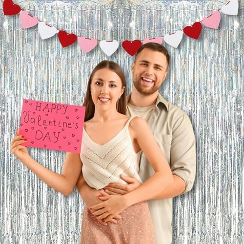 BRAVESHINE Silver Streamers Party Fringe Backdrop Christmas Decorations - Image 5
