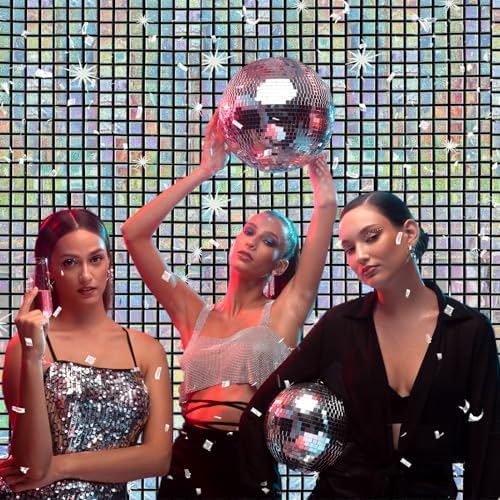 3 Pack Disco Backdrop 70s 80s Party Decorations 3.3x6.6ft - Image 7