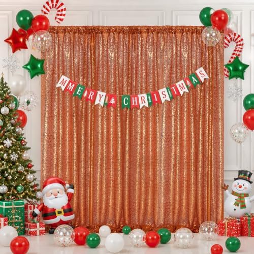 Green Backdrop Curtains,6 Panels 2FTx8FT Curtain Backdrop for Party - Image 5