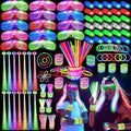 SHQDD 158 PCS Glow in the Dark Party Supplies, 14PCS LED Glasses, 30LED Finger Lights,14LED Light Hairs and 100PCS Glow Sticks Bracelets, Neon Party Favors for Wedding, Concert, 4th of july, Halloween by SHQDD