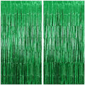 KatchOn Green Streamers Foil Fringe Curtains Pack - 2 Birthday Decorations by KatchOn