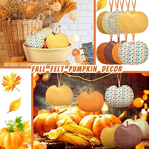Tudomro 27 Pcs Felt Fall Tree Ornament Decoration, Pumpkin - Image 6