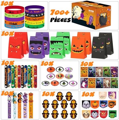 PLOUGVI 702PCS Halloween Party Favors Supplies Decorations - Trick or Treat Goodies Bag Fillers Stuffers - Halloween Toys for Classroom Prizes Gifts - Image 6