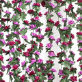 5 Pcs 41Ft Flower Garland Rose Vines, Purple Floral Garland Flower Vines by MARTINEMALL