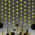 Gold Shining Star Hanging Garland Gold Hanging Sparkling Star Streamer Glitter Bunting Banner Twinkle Backdrop for Wedding Baby Shower Birthday Christmas Decorations 40 Feet by Eeatour