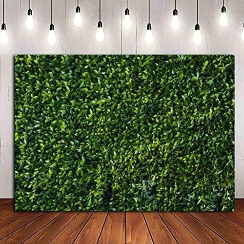 Nature Spring 3D Green Leaves Theme Photo Background Wedding Birthday Party Newborn Baby Shower Photography Backdrops Zoo Decor Shoot Props Bannner (8x6 FT) - Image 3
