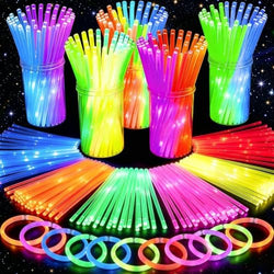 500 Pack Glow Sticks Bulk Party Pack Bright Glow in the Dark Party Supplies by TURNMEON