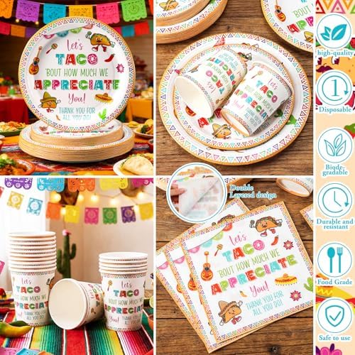 168 Let's Taco Bout Appreciate Party Decoration Serve 24 - Image 3