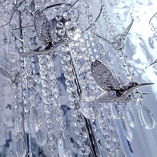 Crystal Acrylic Gems Bead Garland Strands, KinHom 16 Feet Hanging Clear 14mm Daimond Beads Chain Garlands for Manzanita Tree Centerpiece, Chandelier Bead Lamp Chain, Christmas/Wedding Party Decoration - Image 6