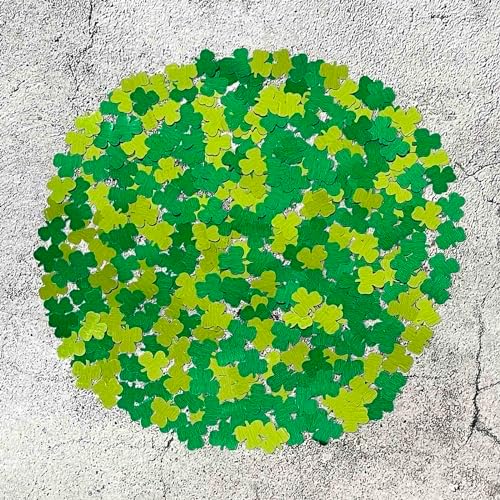 Shamrock Confetti St.Patrick's Day Lucky Clover Shamrock Shape Table Scatters Confetti for Irish Decorations St.Patrick's Day Party Sets - Image 5