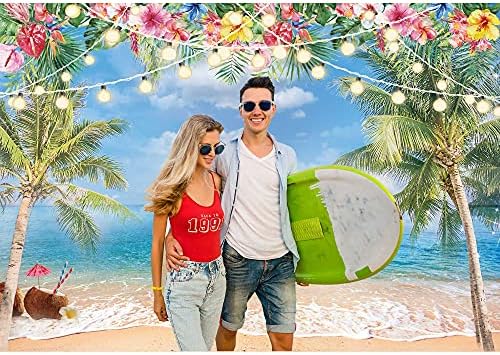 7x5ft Summer Hawaiian Beach Photography Backdrop - Image 2