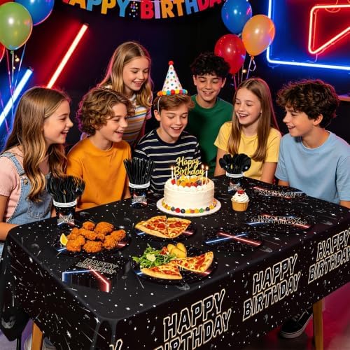 170 Pcs Space Birthday Galaxy Party Supplies for Men Boys, Serves 24 - Image 6