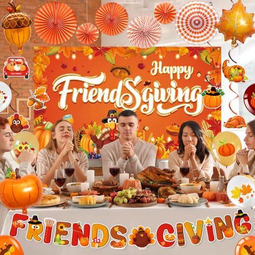 Trgowaul Friendsgiving Day Party Decorations, Autumn Birthday Kit - Image 4
