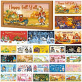 Barydat 25 Pcs Fall Decorations for Home Interchangeable Seasonal Wood Sign by home