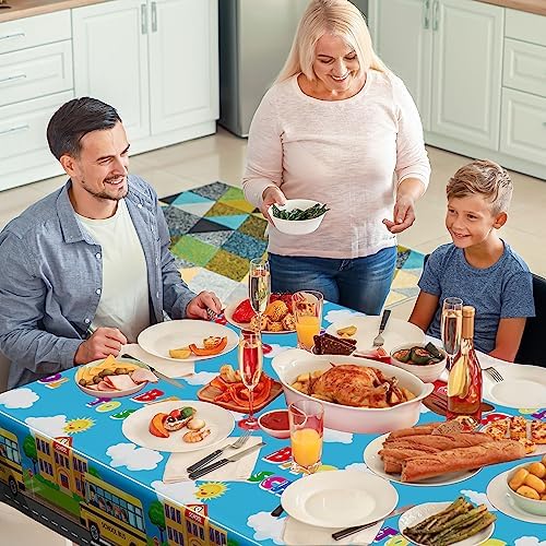 2Pcs Back to School Tablecloth, Plastic 108 x 54 In Tablecover for Students - Image 6