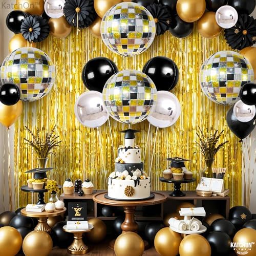KatchOn Disco Ball Balloons - 22 Inch, Pack of 14, Disco Party Decorations - Image 4
