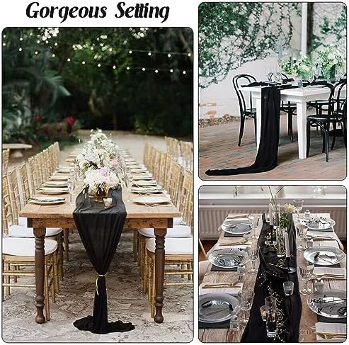 10FT Cheesecloth Table Runner Boho Party Home Decorations - Image 6
