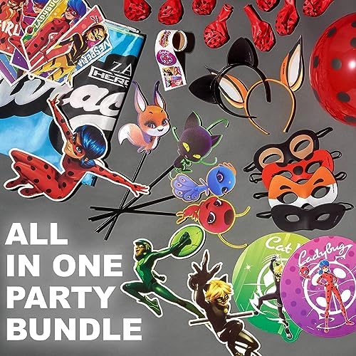 Miraculous 50-Piece Birthday Party Supplies - All-In-One Zag Heroez Themed - Image 4