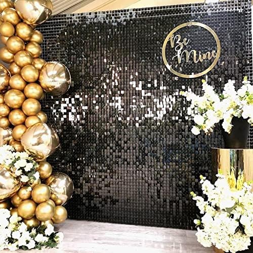 COKAOBE LiteGrid Series Shimmer Wall Backdrop - 24Pcs Black - Image 6