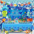 WHYMEO Under the Sea Party Decorations, 98 Pcs Ocean Theme Birthday Set by WHYMEO