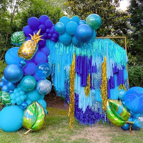 PartyWoo Blue Crepe Paper Streamers 4 Rolls 328 ft Pack of Royal Blue Crepe Paper Rolls for Graduation Wedding Baby Shower Gender Reveal Birthday Party Decorations (1.8 Inch x 82 Ft/Rolls) - Image 4