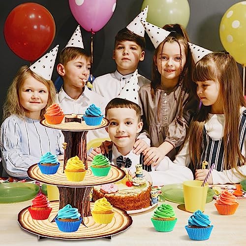 BenLouis Wooden 3Tier Cupcake Stand Birthday Party Decorations - Image 6