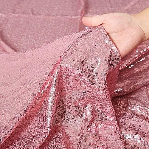 Poise3EHome Fuchsia Pink Sequin Backdrop Curtain, 2 Panels 2Ft x 8Ft Glitter Photography Background for Party Baby Shower Wedding Birthday Christmas Thanksgiving Halloween Decoration - Image 6