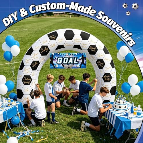8FT Giant Soccer Inflatable Arch Match Day Viewing Party Decor - Image 4