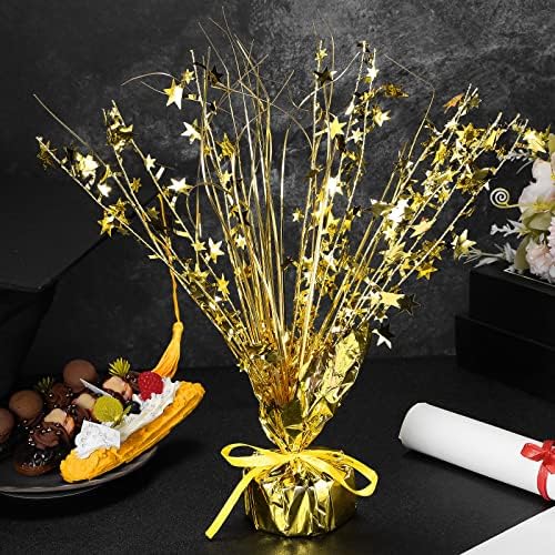 Crowye 18 Pcs Gold Foil Spray Centerpiece Table Decoration for Party - Image 2
