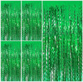Tinsel Foil Fringe Curtains Wavy Backdrop for Parties Sparkle Metallic Wavy Foil Fringe Backdrop Curtain for Party Decorations Photo Booth Props for Birthday Graduation Wedding by BOMSI