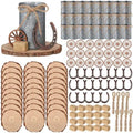 120 Pcs Western Party Decorations, Wagon Wheel Hay Bale, Silver by Unknown