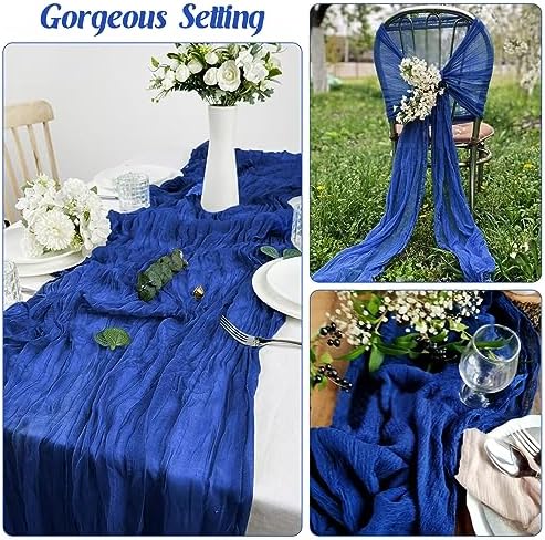 10FT Cheesecloth Table Runner Boho Party Home Decorations - Image 6