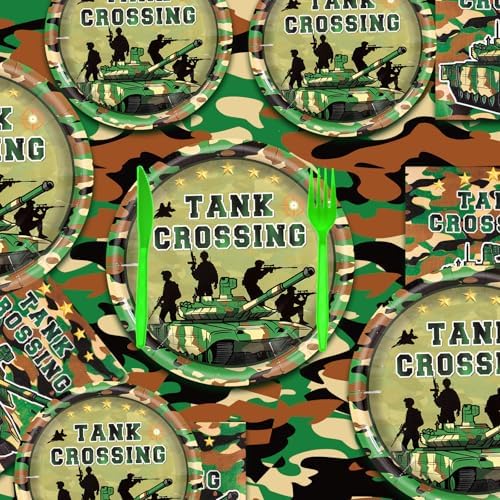 182Pcs Camo Birthday Party Supplies,Serves 30 - Image 4
